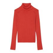 Geribbelde coltrui slank Marc O'Polo , Red , Dames