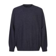 Blauwe Sweaters voor Mannen Roberto Collina , Blue , Heren