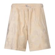 Stijlvolle Beige Shorts voor Mannen Bonsai , Beige , Heren