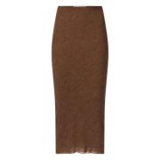 Elegante Lange Rok Philosophy di Lorenzo Serafini , Brown , Dames