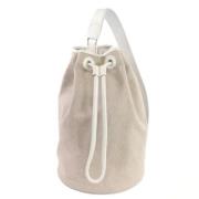 Pre-owned Fabric shoulder-bags Hermès Vintage , Beige , Dames