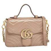 Pre-owned Leather gucci-bags Gucci Vintage , Pink , Dames