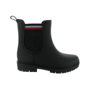 Hardware Rainboot Enkellaars Tommy Hilfiger , Black , Dames