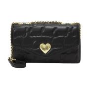 Zwarte PU Schoudertas Jc4125Pp1Llj Love Moschino , Black , Dames