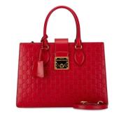 Pre-owned Leather gucci-bags Gucci Vintage , Red , Dames