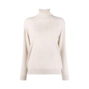 Beige Cashmere Roll-Neck Jumper Brunello Cucinelli , Beige , Dames