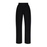 Geribbelde broek Emporio Armani EA7 , Black , Dames