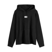 Hoodie met trekkoord capuchon MM6 Maison Margiela , Black , Dames