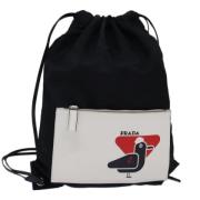 Pre-owned Fabric backpacks Prada Vintage , Black , Dames