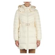 Gewatteerde Pufferjas met Afneembare Riem Twinset , Beige , Dames