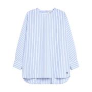 Emanuel Poplin Blouse Max Mara Weekend , Blue , Dames