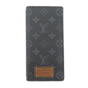 Pre-owned Canvas wallets Louis Vuitton Vintage , Black , Heren