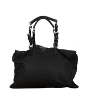 Pre-owned Leather handbags Prada Vintage , Black , Dames