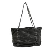 Pre-owned Leather chanel-bags Chanel Vintage , Black , Dames