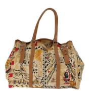 Pre-owned Canvas totes Prada Vintage , Beige , Dames