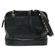 Pre-owned Leather chanel-bags Chanel Vintage , Black , Dames