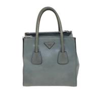 Pre-owned Leather prada-bags Prada Vintage , Gray , Dames