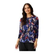 Grazia Blouse 3/4 Mouw Rood IN Front , Multicolor , Dames