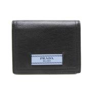 Pre-owned Leather wallets Prada Vintage , Black , Dames