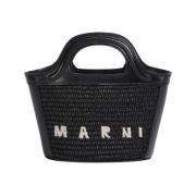 Raffia Micro Tas Marni , Black , Dames