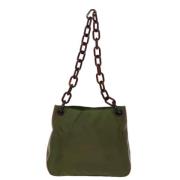 Pre-owned Fabric prada-bags Prada Vintage , Green , Dames