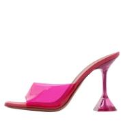 Pre-owned Fabric sandals Amina Muaddi Pre-owned , Pink , Dames