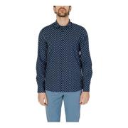 Geometrisch Patroon Overhemd Antony Morato , Blue , Heren