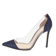 Pre-owned Suede heels Gianvito Rossi Pre-owned , Blue , Dames