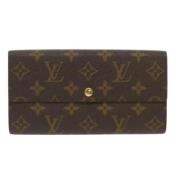 Pre-owned Canvas wallets Louis Vuitton Vintage , Brown , Dames