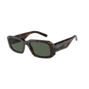 Stijlvolle zonnebril met groene lenzen Arnette , Brown , Dames