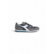 Blauwe Sneakers met Rubberen Zool en Textiel Voering Diadora , Multico...