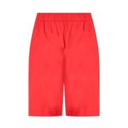 Koraal Oliveto Bermuda Shorts Max Mara , Red , Dames