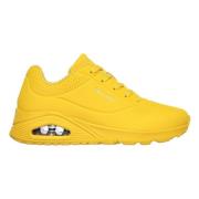 Actieve Damessneakers met Air-Cooled Comfort Skechers , Yellow , Dames