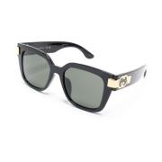 Cat-Eye Zonnebril Zwart Grijs Getint Gucci , Black , Dames