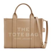 Leren Medium Tote Tas Marc Jacobs , Brown , Dames