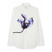 Wit Shirt Moonlight Flower Print Paul Smith , White , Heren