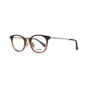 Bruine Ronde Plastic Optische Monturen Max Mara , Brown , Dames