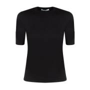 Zijde Kasjmier Crew-Neck Sweater Max Mara , Black , Dames