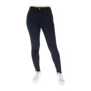 High-Waisted Distressed Jeans Superdry , Blue , Dames