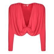 Rode Wikkelblouse Alice + Olivia , Red , Dames