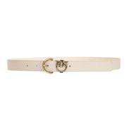 Leren Damesriem Pinko , Beige , Dames