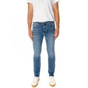 Straight Fit Jeans met rits Lee , Blue , Heren