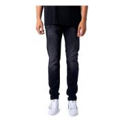 Zwarte Rits Knoop Heren Jeans Jack & Jones , Black , Heren