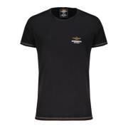 Omkeerbaar T-shirt Zwart Korte Mouw Logo Aeronautica Militare , Black ...