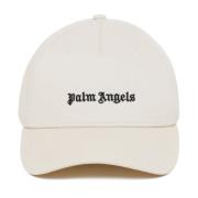 Geborduurde Baseballpet Palm Angels , White , Heren