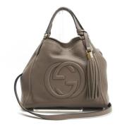 Pre-owned Leather gucci-bags Gucci Vintage , Brown , Dames