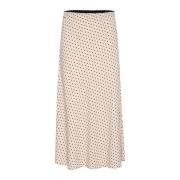 Franse Eik Dot Print Rok Part Two , Beige , Dames