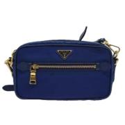 Pre-owned Fabric prada-bags Prada Vintage , Blue , Dames