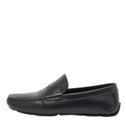 Pre-owned Leather flats Salvatore Ferragamo Pre-owned , Black , Heren