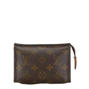 Pre-owned Plastic pouches Louis Vuitton Vintage , Brown , Dames